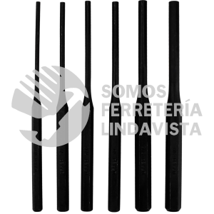 48B JUEGO DE 6 PUNZONES EXTRA LARGOS URREA