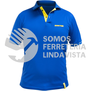 PFS PLAYERA TIPO POLO DRY FIT PARA CABALLERO COLOR AZUL TALLA CH SURTEK