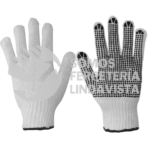 GAPMF GUANTES DE ALGODON CON PUNTOS DE PVC TALLA M FOY