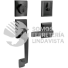 15GA GATILLO RECTANGULAR SOLIDO PARA ENTRADA FUNCION DOBLE, NEGRO, VISUAL LOCK