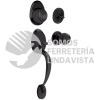 17GA GATILLO OVALADO SOLIDO PARA ENTRADA FUNCION SENCILLA, NEGRO, VISUAL LOCK