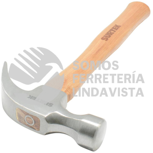 416P MARTILLO DE UÑA CURVA PULIDO CON MANGO DE MADERA DE 14", 16 OZ SURTEK