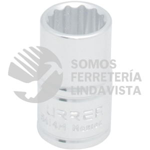 5414M DADO CUADRO DE 1/2", 12 PUNTAS, METRICO, 14 MM URREA