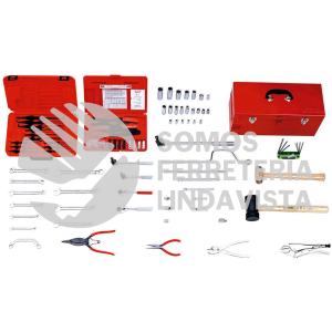 98052 JUEGO AUTOMOTRIZ COMBINADO PARA REPARACION DE TRANSMISIONES AUTOMATICAS, 58 PIEZAS CAJA D3 URREA