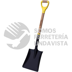 130601 PALA CON MANGO DE MADERA CON PUÑO CONTRACTOR GRIP, CUADRADA SURTEK