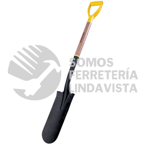 130603 PALA CON MANGO DE MADERA CON PUÑO PLASTICO "D", TIPO ESPADON SURTEK