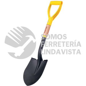 130631 PALA CAJUELERA CON MANGO DE MADERA CON PUÑO METALICO "D", REDONDA SURTEK