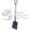 PCDMG PALA CON MANGO DE MADERA CON PUÑO METALICO "D", CUADRADA FOY
