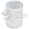 5427M DADO CUADRO DE 1/2", 12 PUNTAS, METRICO, 27 MM URREA