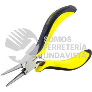 956 MINI PINZA CON MANGO BIMATERIAL PARA ELECTRONICA DE 4-3/4", PUNTA REDONDA SURTEK