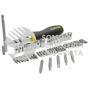PFC52 JUEGO DE PUNTAS Y ACCESORIOS HEXAGONO DE 1/4", 52 PIEZAS SURTEK