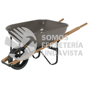 20625 CAP-5WFFG CARRETILLA 5.5FT3 GRIS IMPONCHABLE BASTIDORES MADERA PRETUL