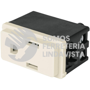 27230 COA-BI CONTACTO 2 POLOS + TIERRA MARFIL LINEA VOLTECK BASIC