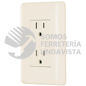 26637 CODO-BI CONTACTO DUPLEX ATERRIZADO MARFIL VOLTECK BASIC