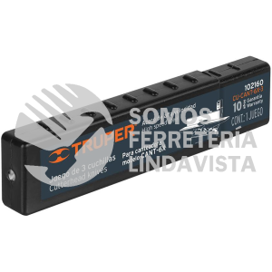 102160 CU-CANT-6X-3 CAJA CON 3 CUCHILLAS PARA CANTEADORA CANT-6X TRUPER