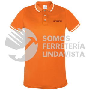 69983 DRY-NC-G  PLAYERA TIPO POLO DRY FIT NARANJA PARA CABALLERO TALLA G TRUPER