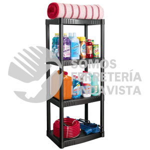 25075 EST-4P ESTANTE PLASTICO 4 REPISAS PRETUL