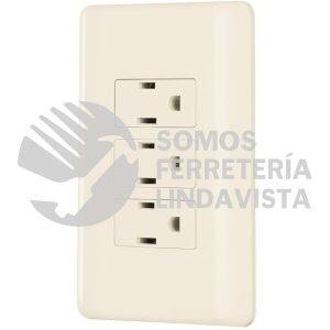 26636 PA-COTR-BI PLACA ARMADA 3 CONTACTOS ATERRIZADOS MARFIL VOLTECK