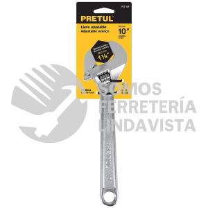 21816 PET-10P LLAVE AJUSTABLE (PERICO) 10" CROMADA PRETUL