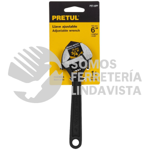 21822 PET-6PP LLAVE AJUSTABLE (PERICO) 6" PAVONADA PRETUL