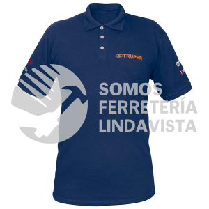 60465 POL-AC-C PLAYERA TIPO POLO AZUL PARA CABALLERO TALLA CH TRUPER