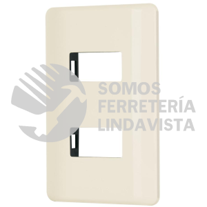 27232 PPDO-BI PLACA 2 MODULOS MARFIL LINEA VOLTECK BASIC