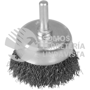 C330 CARDA COPA ONDULADA ALAMBRE DELGADO 3" X 0.30 CON ZANCO 1/4" FOY