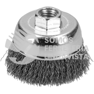 C504 CARDA COPA ONDULADA ALAMBRE DELGADO 5" X 0.35 MM CON ROSCA 5/8" SURTEK