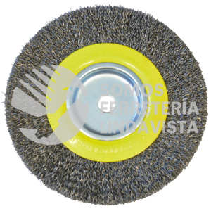 C539 CARDA COPA ONDULADA ALAMBRE DELGADO PARA ESMERIL 6" X 3/4" EJE 1/2" SURTEK