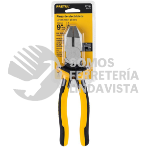 27155 219-PX PINZA P/ELECTRICISTA 9" CABEZA CUADRADA COMFORT GRIP PRETUL