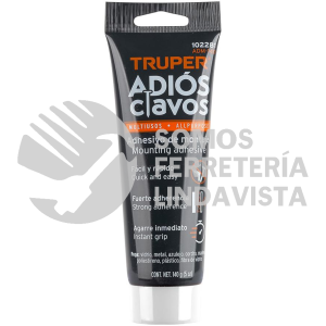 102281 ADM-140 ADHESIVO DE MONTAJE ADIOS CLAVOS 140 G TRUPER