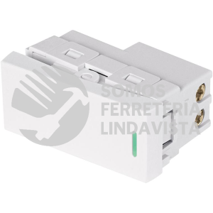 47943 APSE-ELB INTERRUPTOR DE 3 VIAS BLANCO DE 1 MODULO LINEA LISBOA VOLTECK
