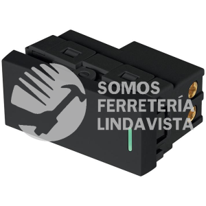 47876 APSE-ELN INTERRUPTOR DE 3 VIAS NEGRO DE 1 MODULO LINEA LISBOA VOLTECK