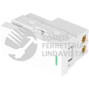 47940 APSE-LB INTERRUPTOR SENCILLO BLANCO DE 1 MODULO LINEA LISBOA VOLTECK