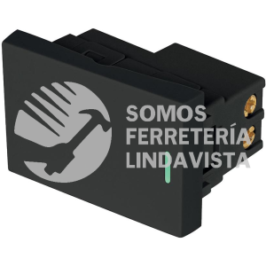 47874 APSE15-LN INTERRUPTOR SENCILLO NEGRO DE 1.5 MODULOS LINEA LISBOA VOLTECK