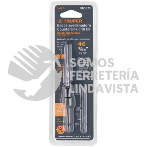 102375 BAM-6 BROCA AVELLANADORA #6 PARA MADERA 9/64" TRUPER