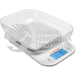 102421 BASE-5T BASCULA DIGITAL CON TAZON PARA COCINA 5KG TRUPER