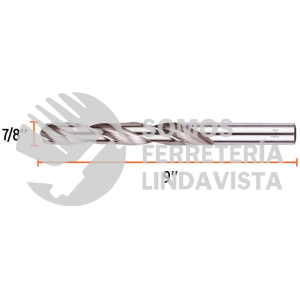 102223 BAV-1-S BROCA HSS 1" TRUSILVER PARA METAL TRUPER
