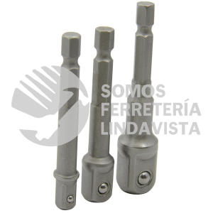 105120 JUEGO DE ADAPTADORES PARA DADOS, VARIOS CUADROS ENTRADA CUADRADA, 3 PIEZAS SURTEK