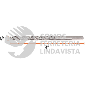 102192 BAV-1/4-S BROCA HSS 1/4" TRUSILVER PARA METAL TRUPER