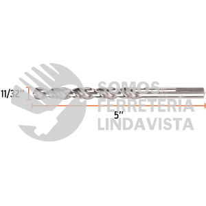 102199 BAV-11/32-S BROCA HSS 11/32" TRUSILVER PARA METAL TRUPER