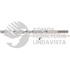 102189 BAV-13/64-S BROCA HSS 13/64" TRUSILVER PARA METAL TRUPER