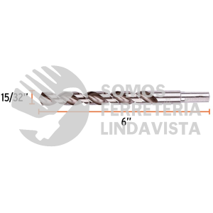 102216 BAV-15/32-S BROCA HSS 15/32" TRUSILVER PARA METAL TRUPER