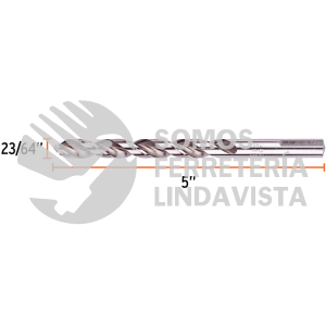 102200 BAV-23/64-S BROCA HSS 23/64" TRUSILVER PARA METAL TRUPER