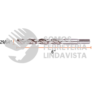 102215 BAV-29/64-S BROCA HSS 29/64" TRUSILVER PARA METAL TRUPER