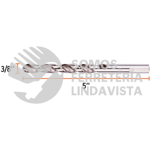 102210 BAV-3/8-S BROCA HSS 3/8" TRUSILVER PARA METAL TRUPER