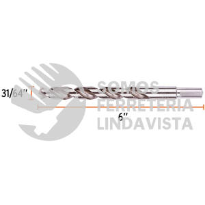 102217 BAV-31/64-S BROCA HSS 31/64" TRUSILVER PARA METAL TRUPER