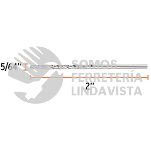 102181 BAV-5/64-S BROCA HSS 5/64" TRUSILVER PARA METAL TRUPER