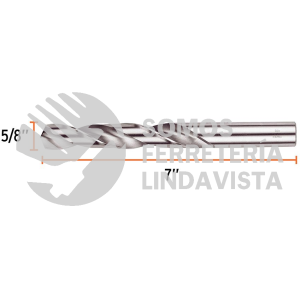 102220 BAV-5/8-S BROCA HSS 5/8" TRUSILVER PARA METAL TRUPER