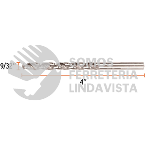 102195 BAV-9/32-S BROCA HSS 9/32" TRUSILVER PARA METAL TRUPER